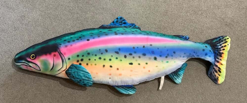 Tree House Kids Giant Stuffed Fish 47 Inch Rainbow Trout